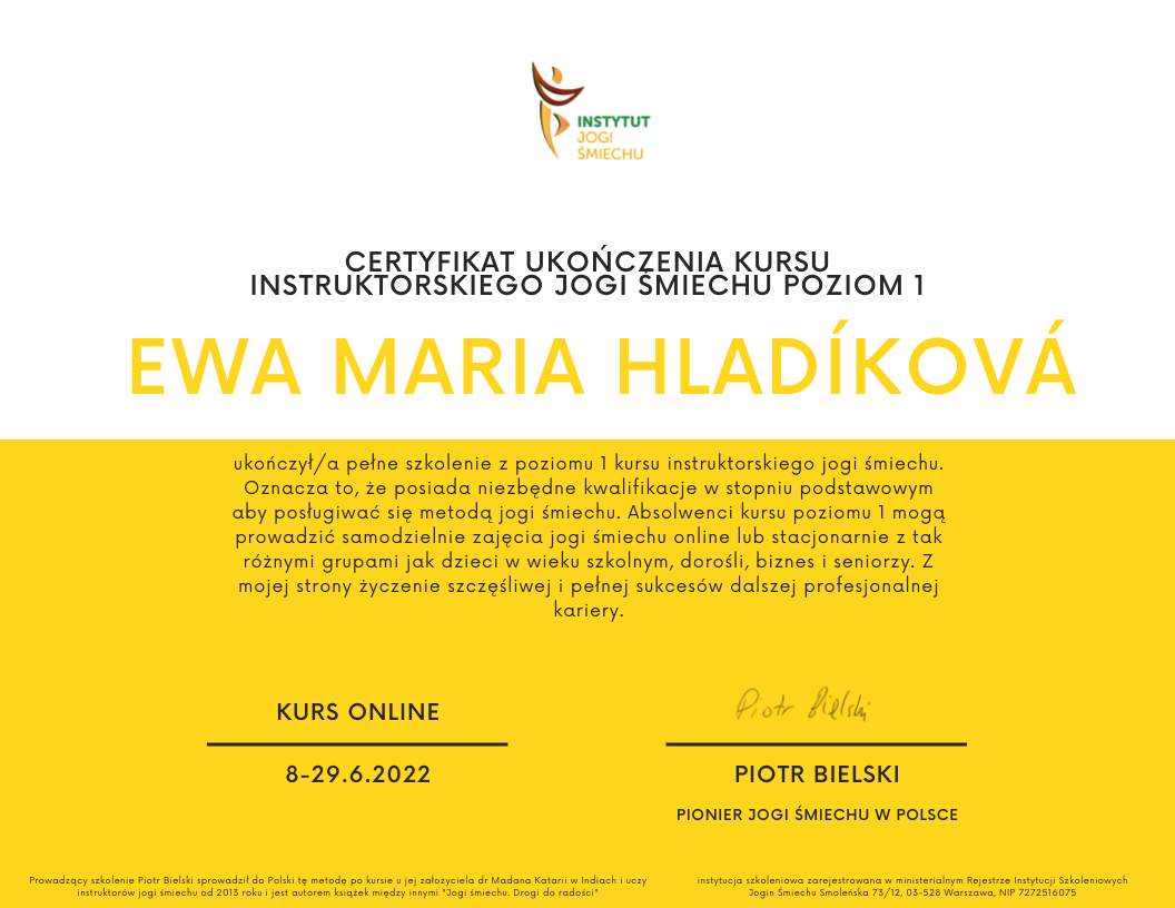 Joga Śmiechu certyfikat polski 1 Ewa Maria Hladíková (1).png
