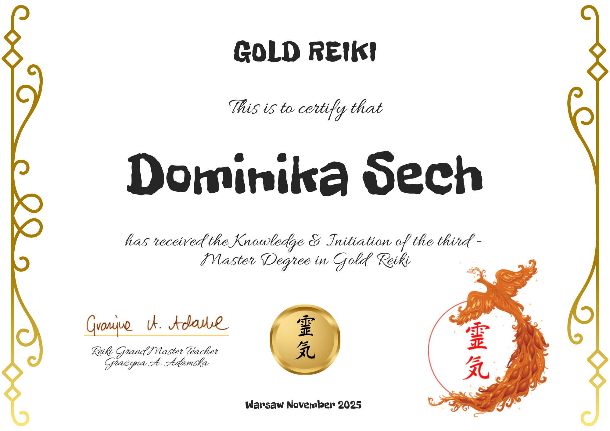 certyfikatGR2 Dominika Sech.png