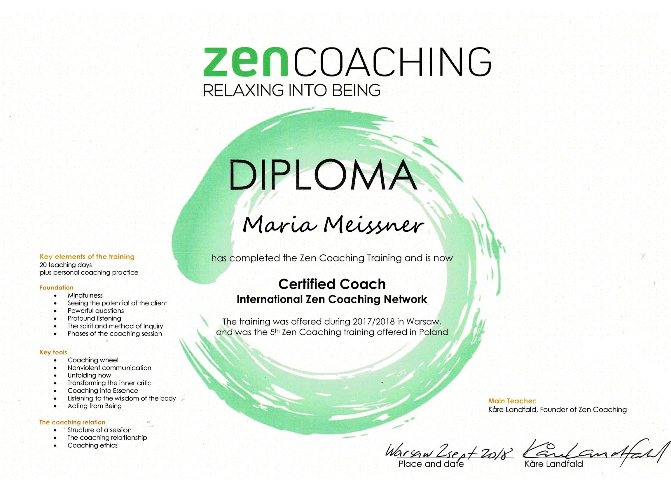 Certyfikat coacha_Zen Coaching_Maria Meissner.jpg